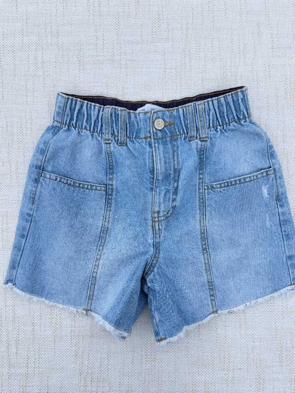 ZARA Girl's Denim Pull On Shorts Size 11 12